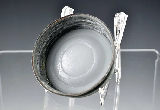 Milk glass insert for zinc canning lid.