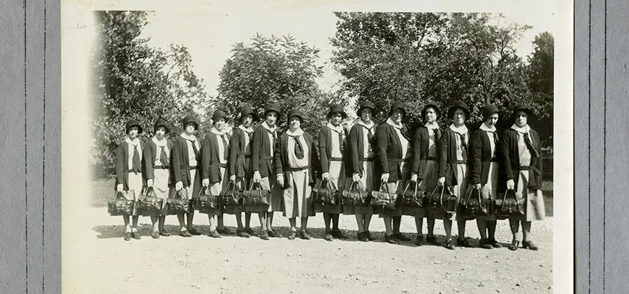 Staff of the Visiting Nurses Association in September of 1932. Minnetrista Heritage Collection