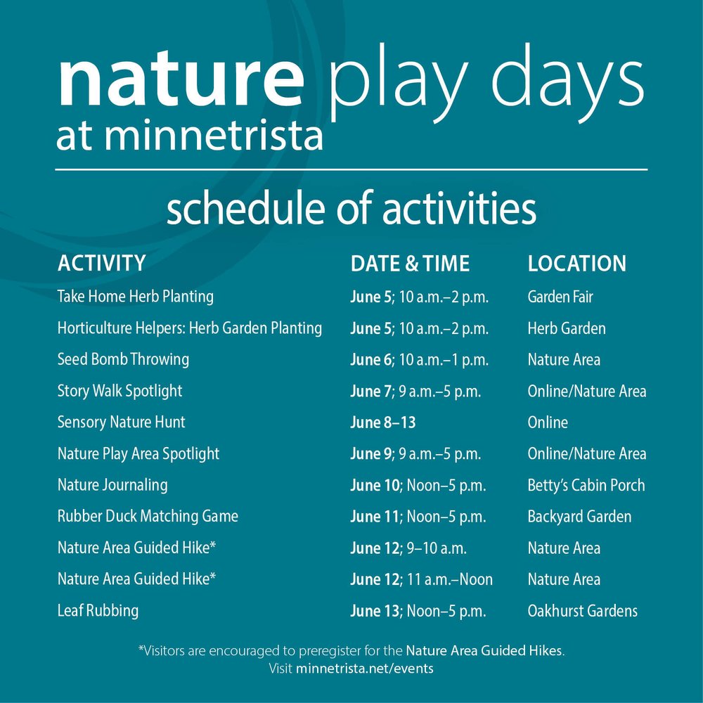 Nature Play Days — Minnetrista