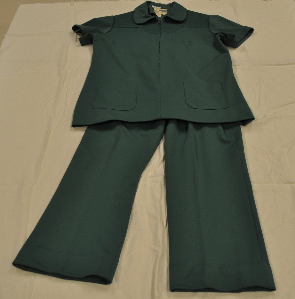 Figure 10: 1970s troop leader uniform worn by Cathy Nauman while troop organizer for the Wapahani Council