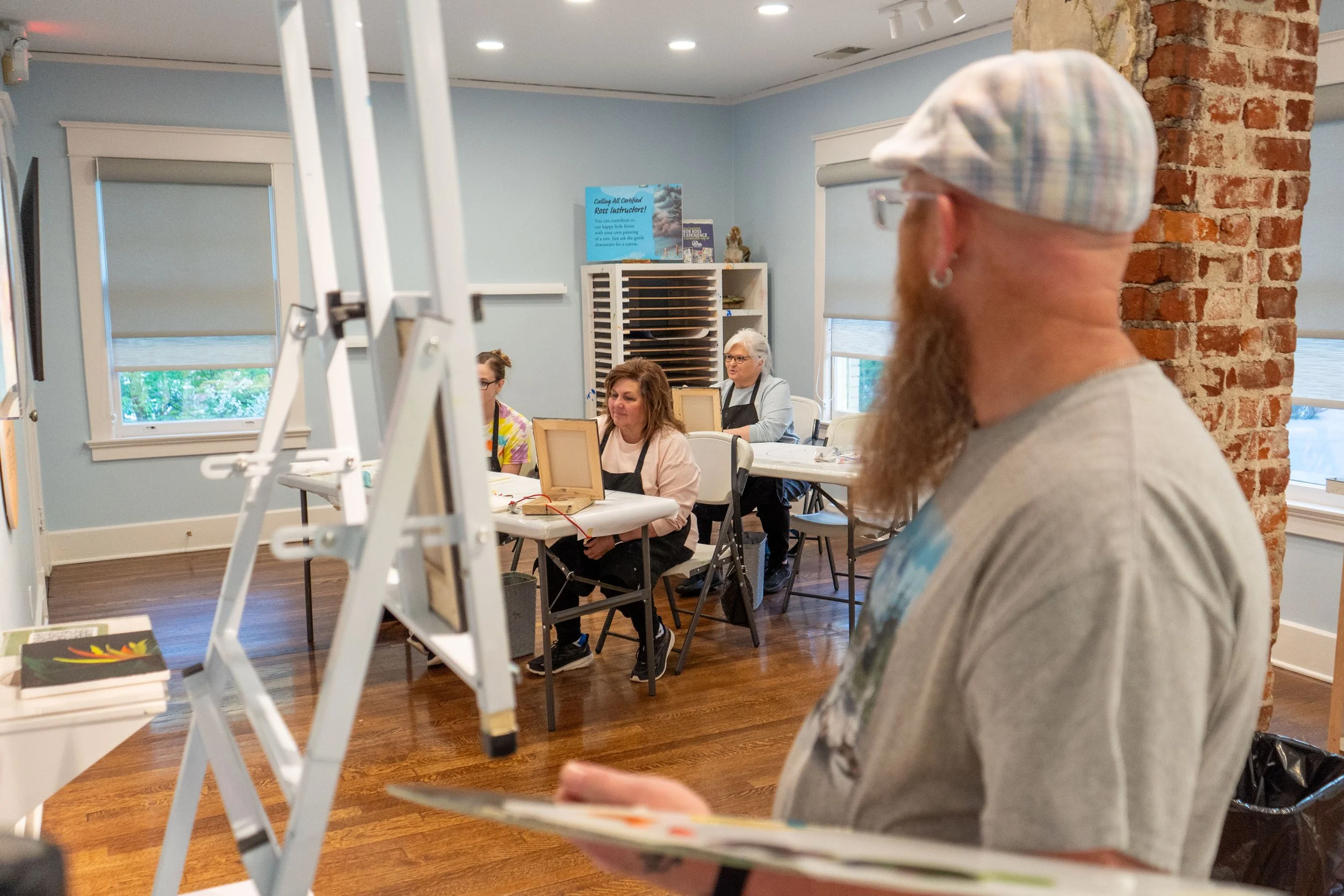 Bob Ross Painting Workshop: S33 E03 (S2 E203; Nicholas Hankins)—Winter Among the Pines
