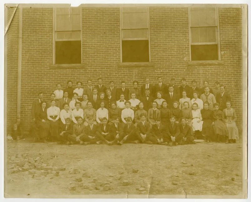 Gaston students and faculty, circa 1909-1910 