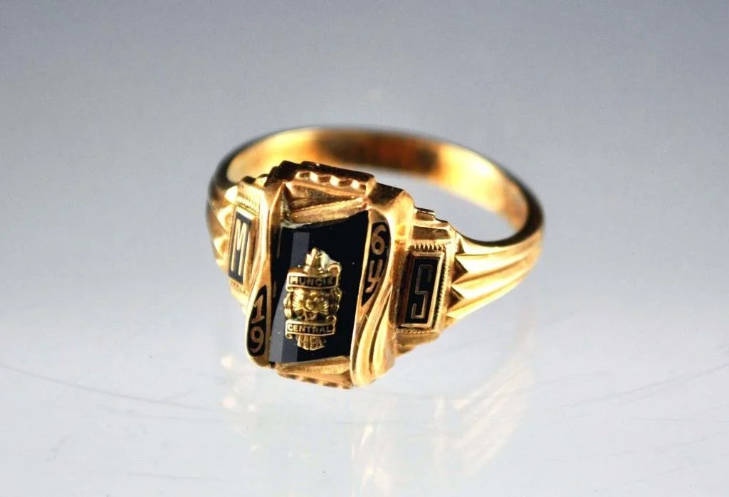 Margo Oesterle’s Muncie Central High School class ring, 1964 