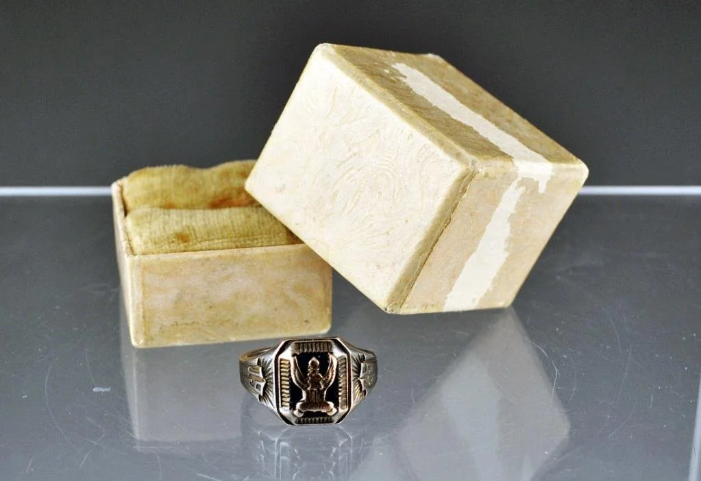 Royerton High School class ring, 1935 