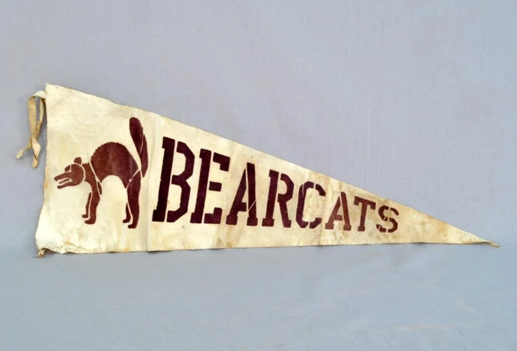 Verle Tharpe’s Muncie Central High School pennant, circa 1932-1936 