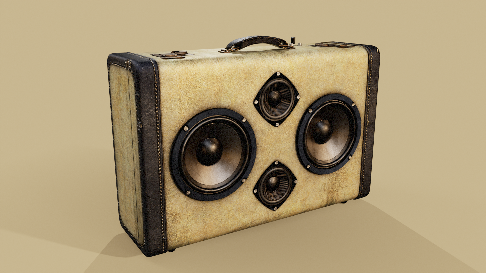 Suitcase Boombox - 3D model, 2025