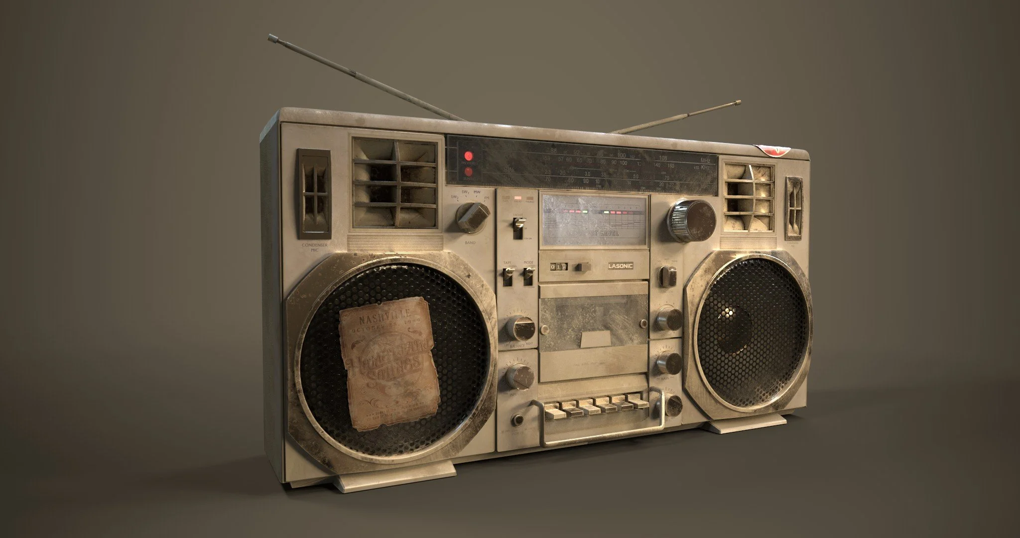 Retro Stereo 3D Model V2 - 2025