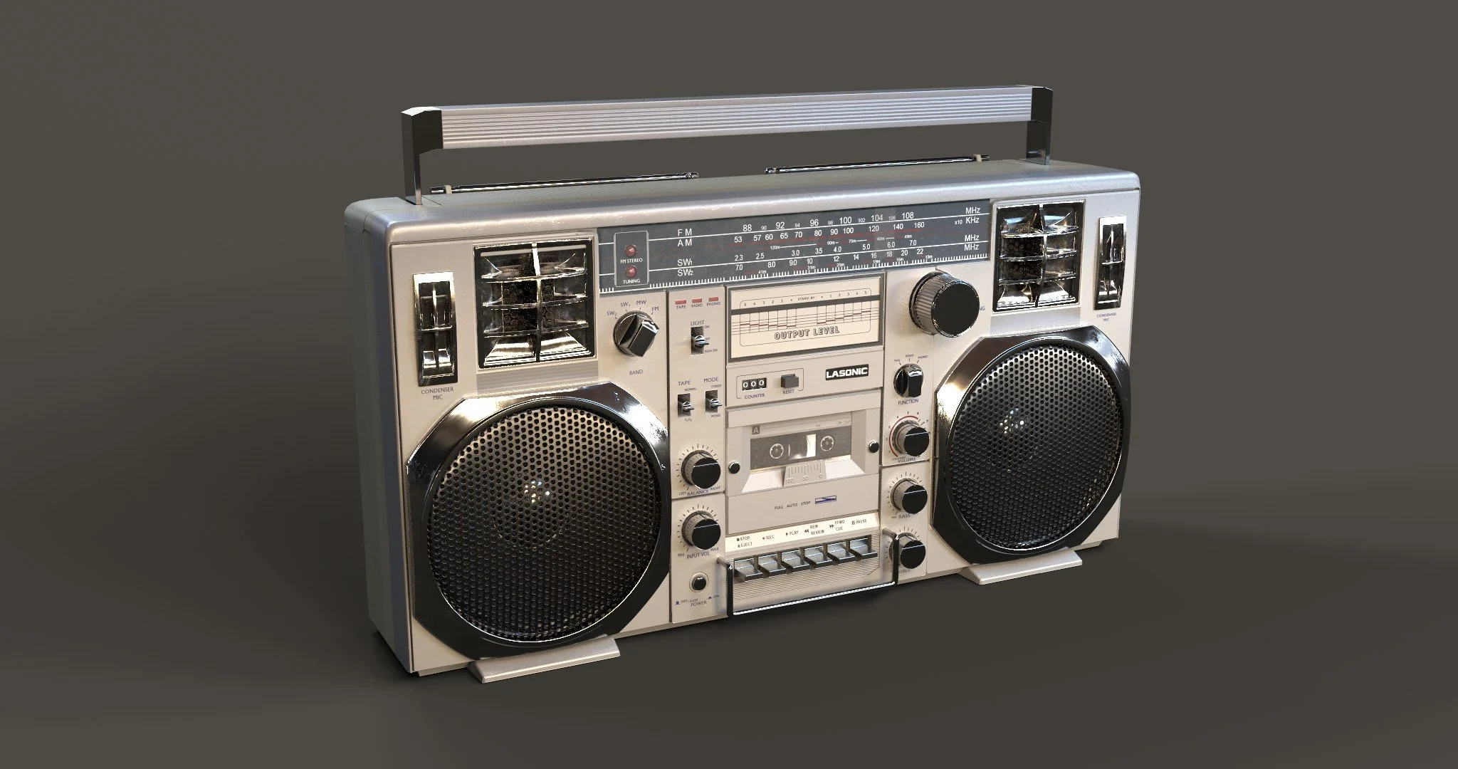 Retro Stereo 3D Model V1 - 2025