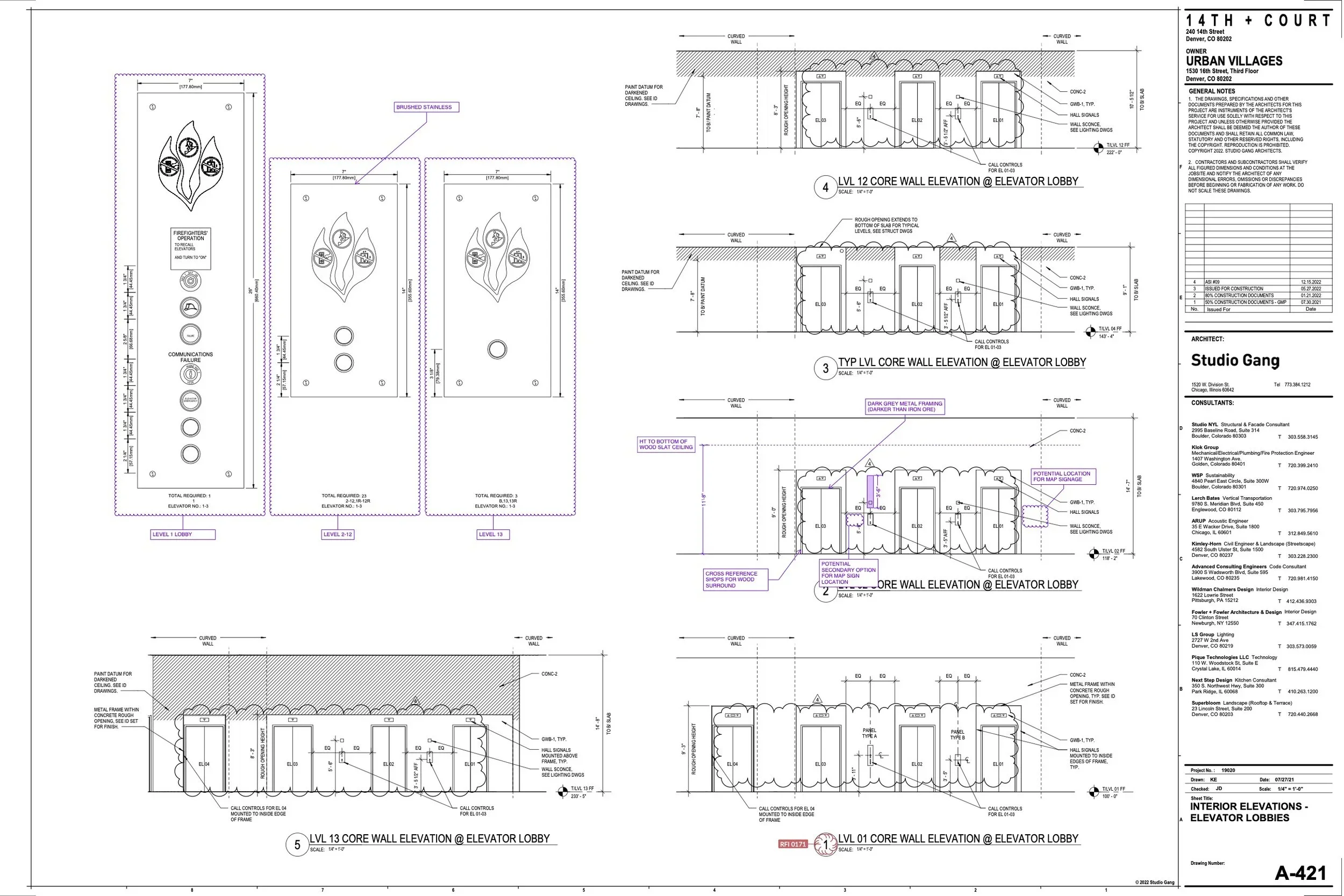 Details of the LT-51 Wall Sconce I designed for the Populus Hotel in Denver, Colorado