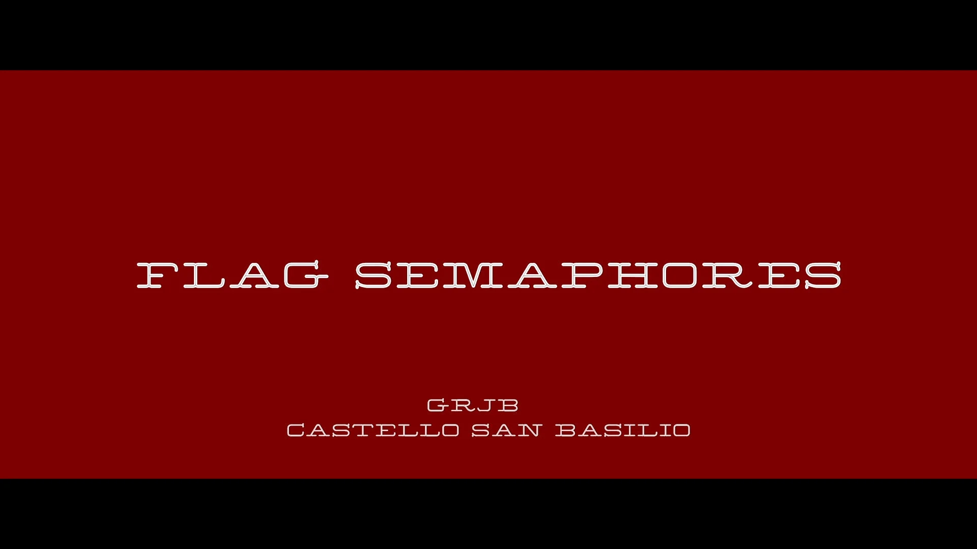 FLAG SEMAPHORES