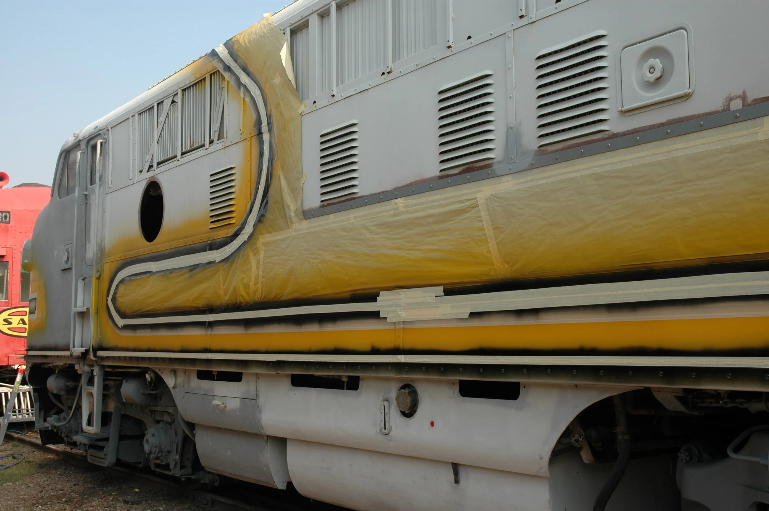 F-7 Application of Yellow Paint