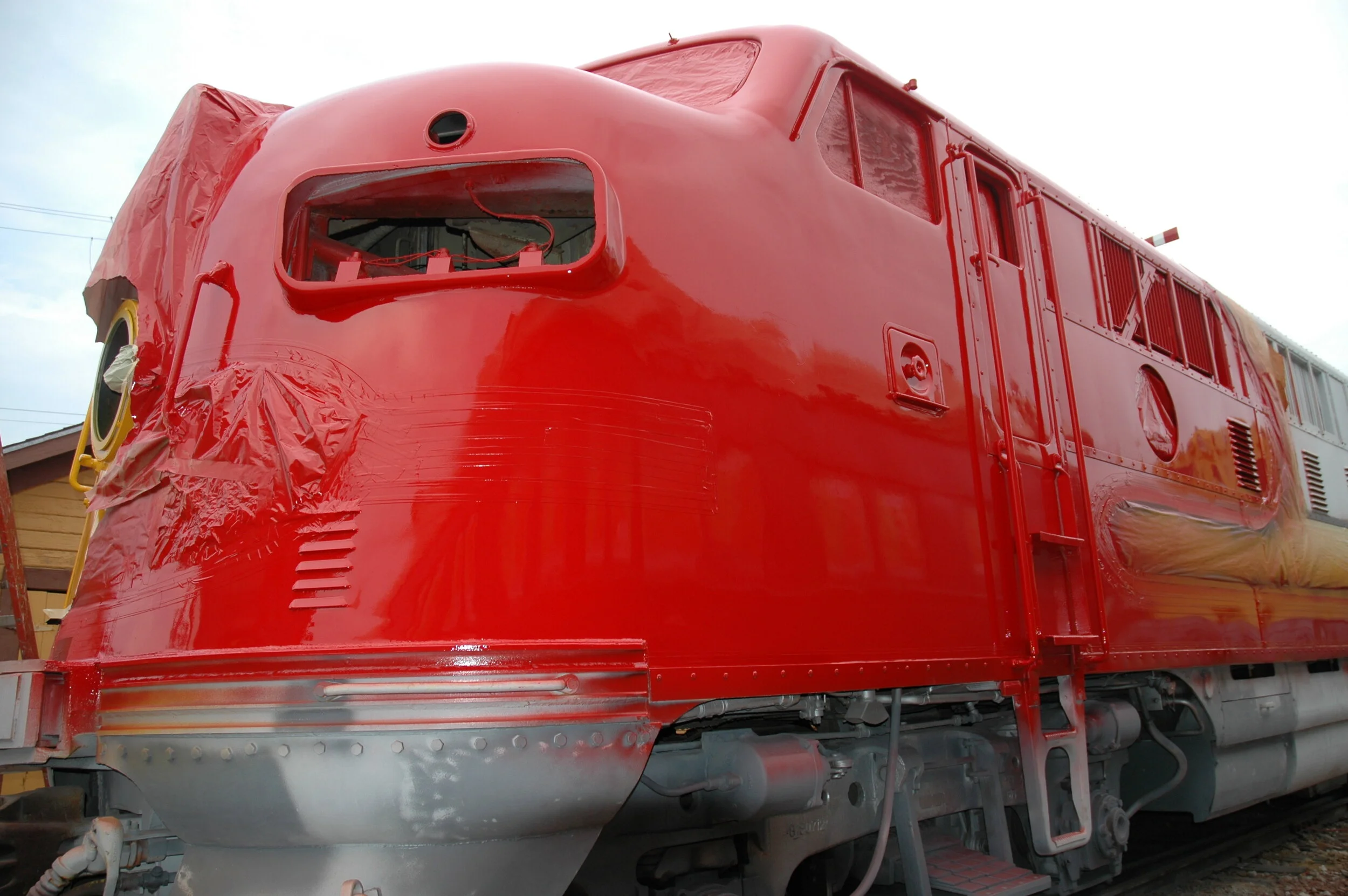 F-7 Red Paint Fully Applied