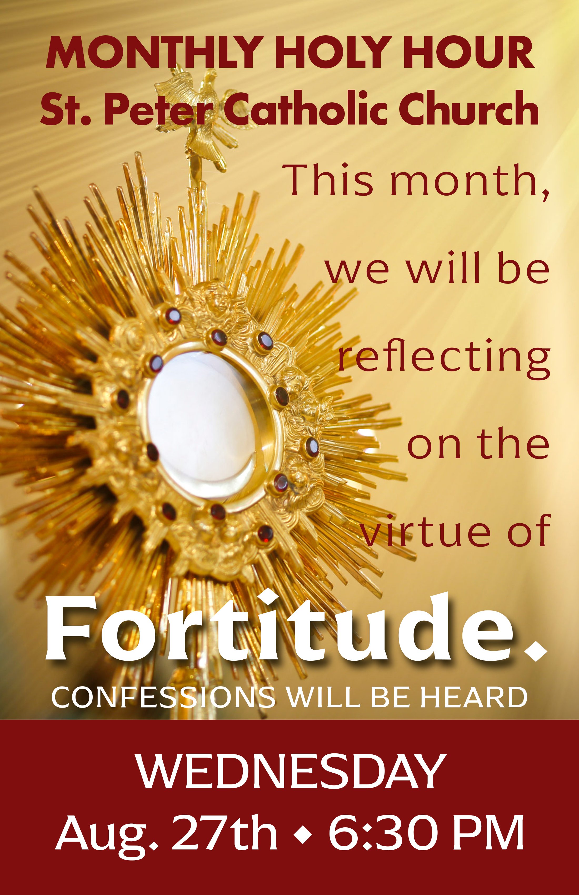 Monthly Holy Hour