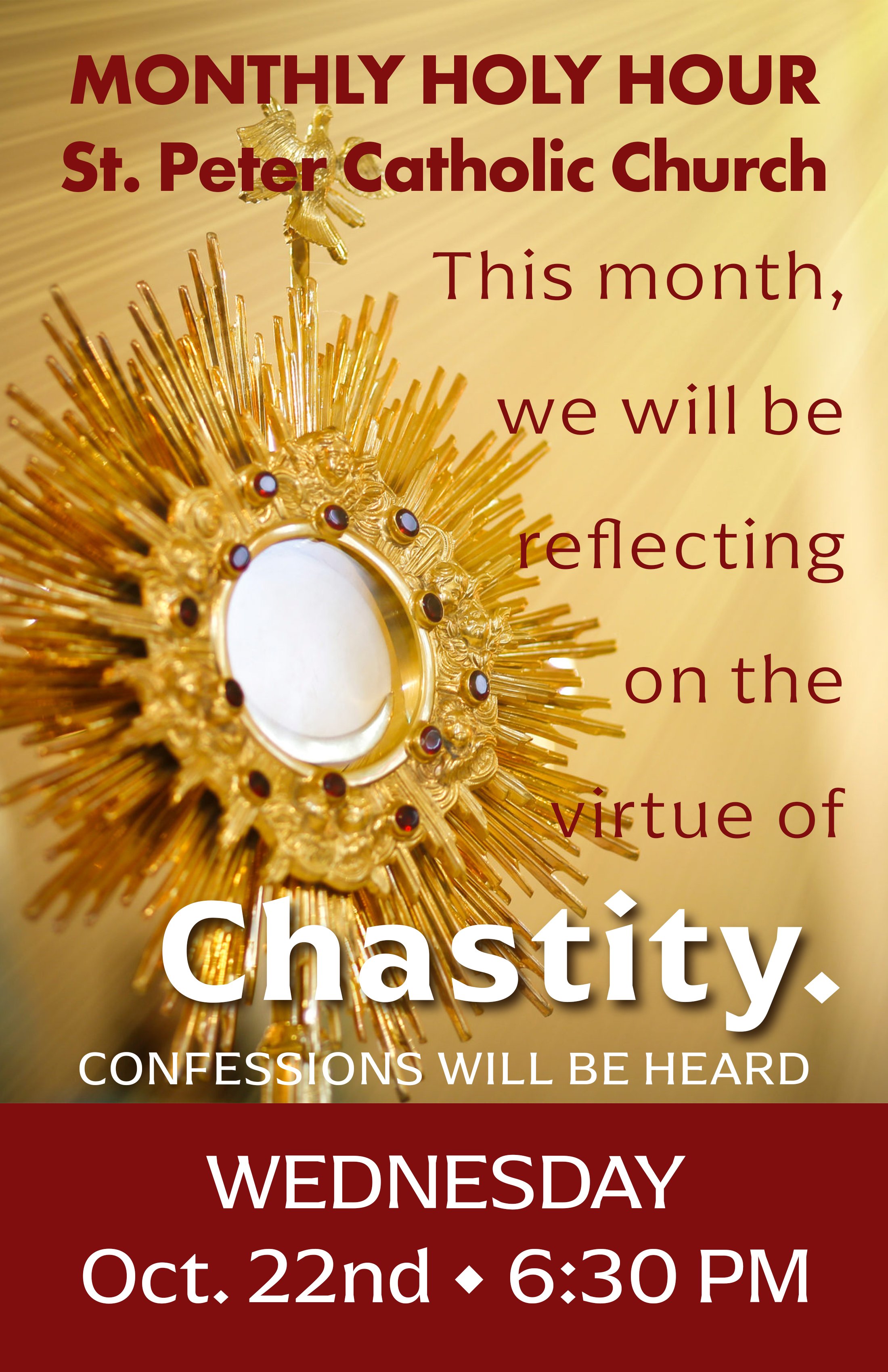 Monthly Holy Hour