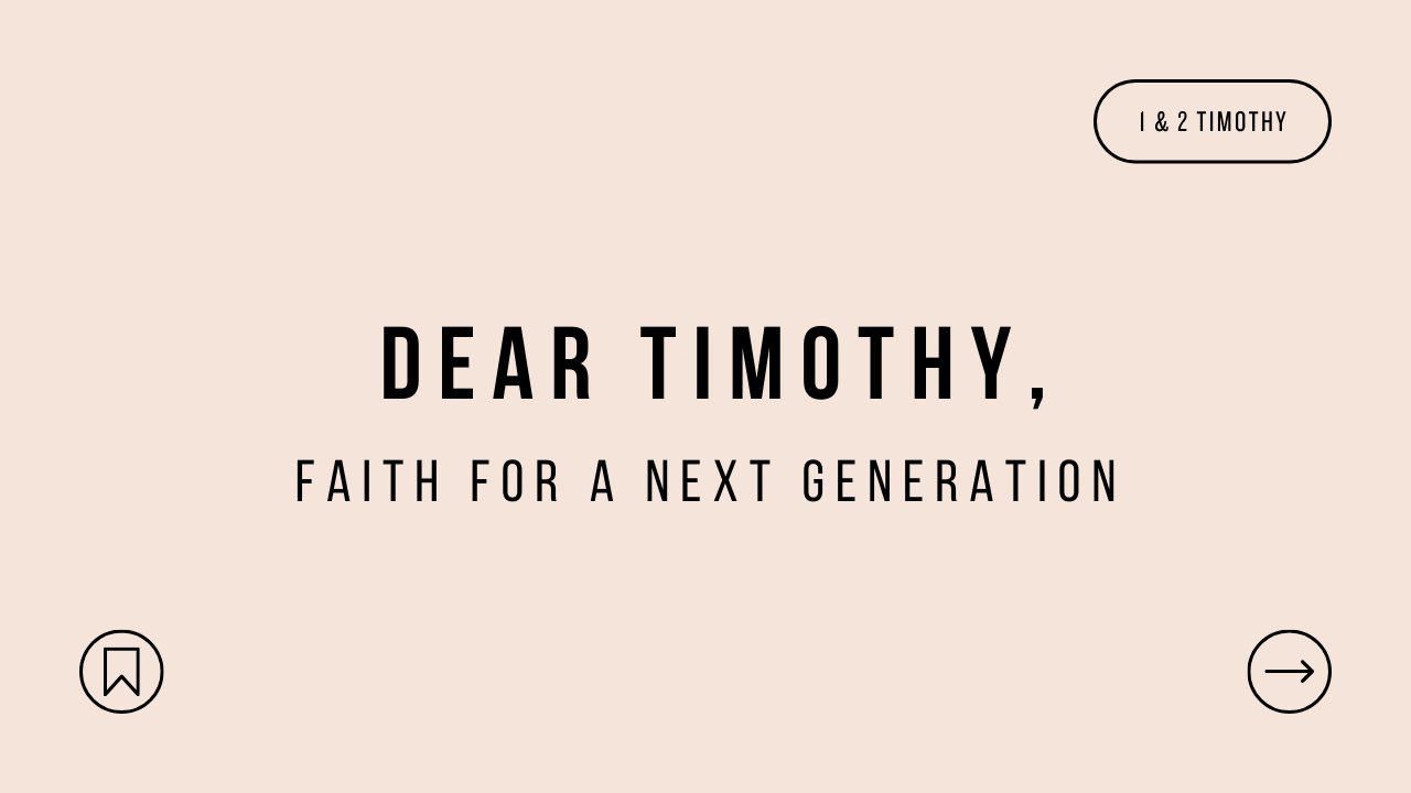 Dear Timothy