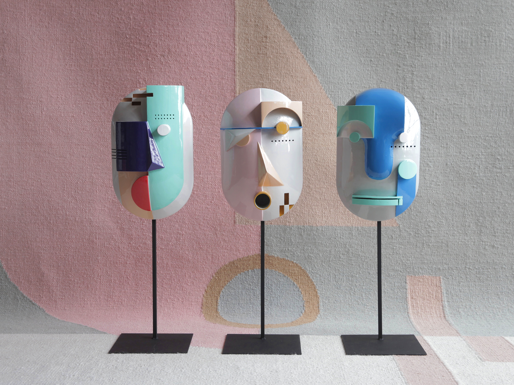 Unmasked Rug and Sculpture collection