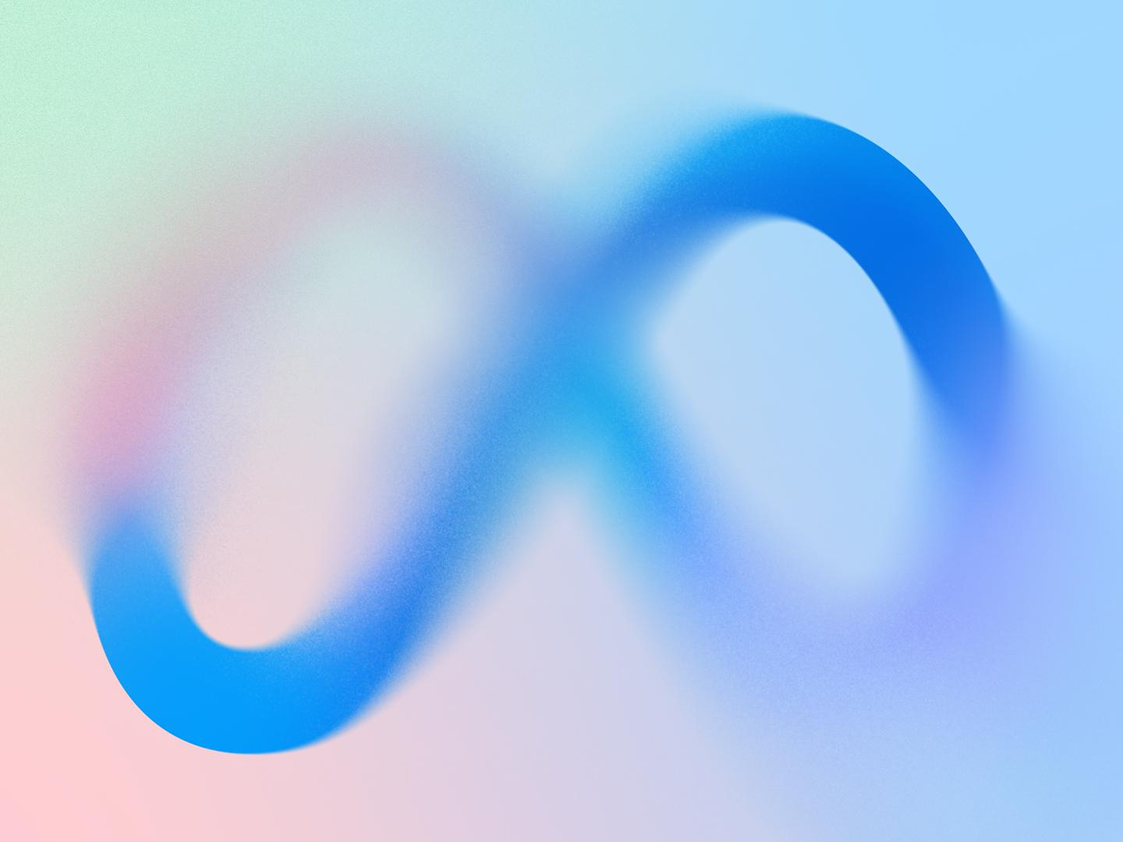 Abstract digital art with a soft, multicolored gradient background and a blue swooping curved line.