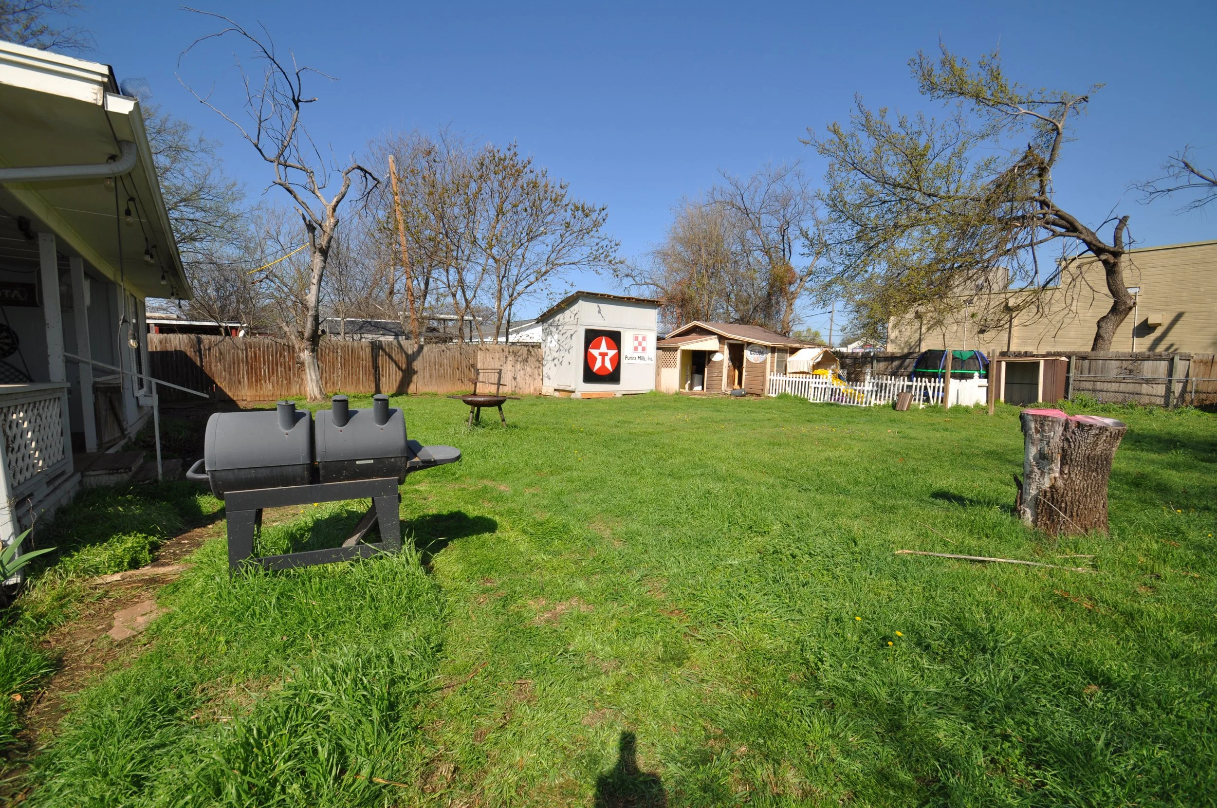 Back yard from right side