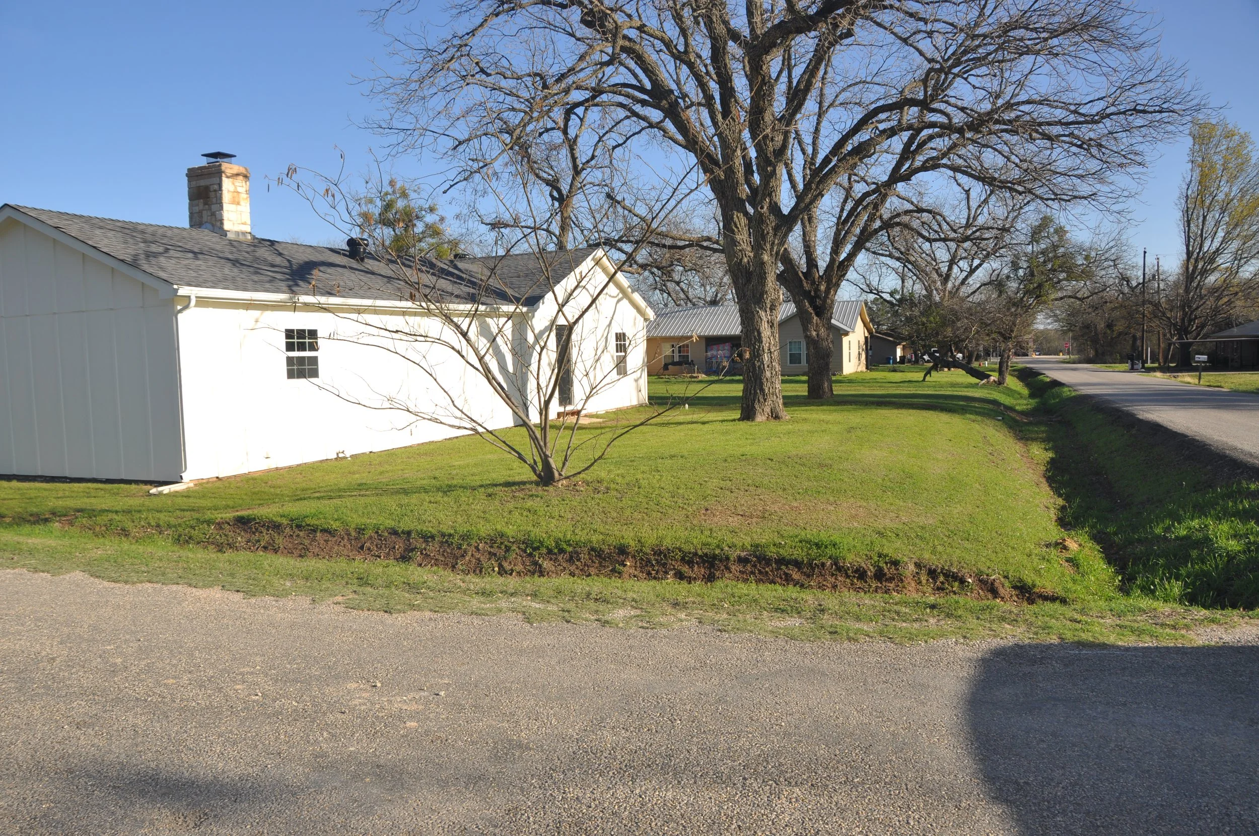 View from the corner of W 5th Street and Cedar Lane