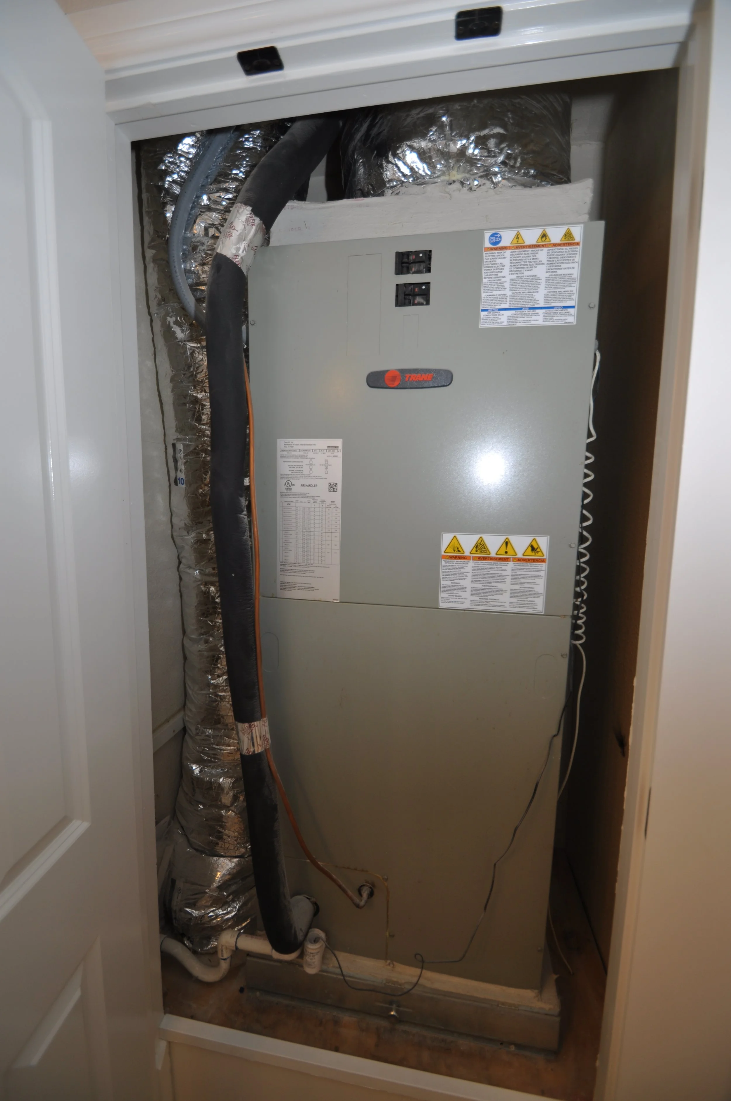 New HVAC Trane system installed in 2022