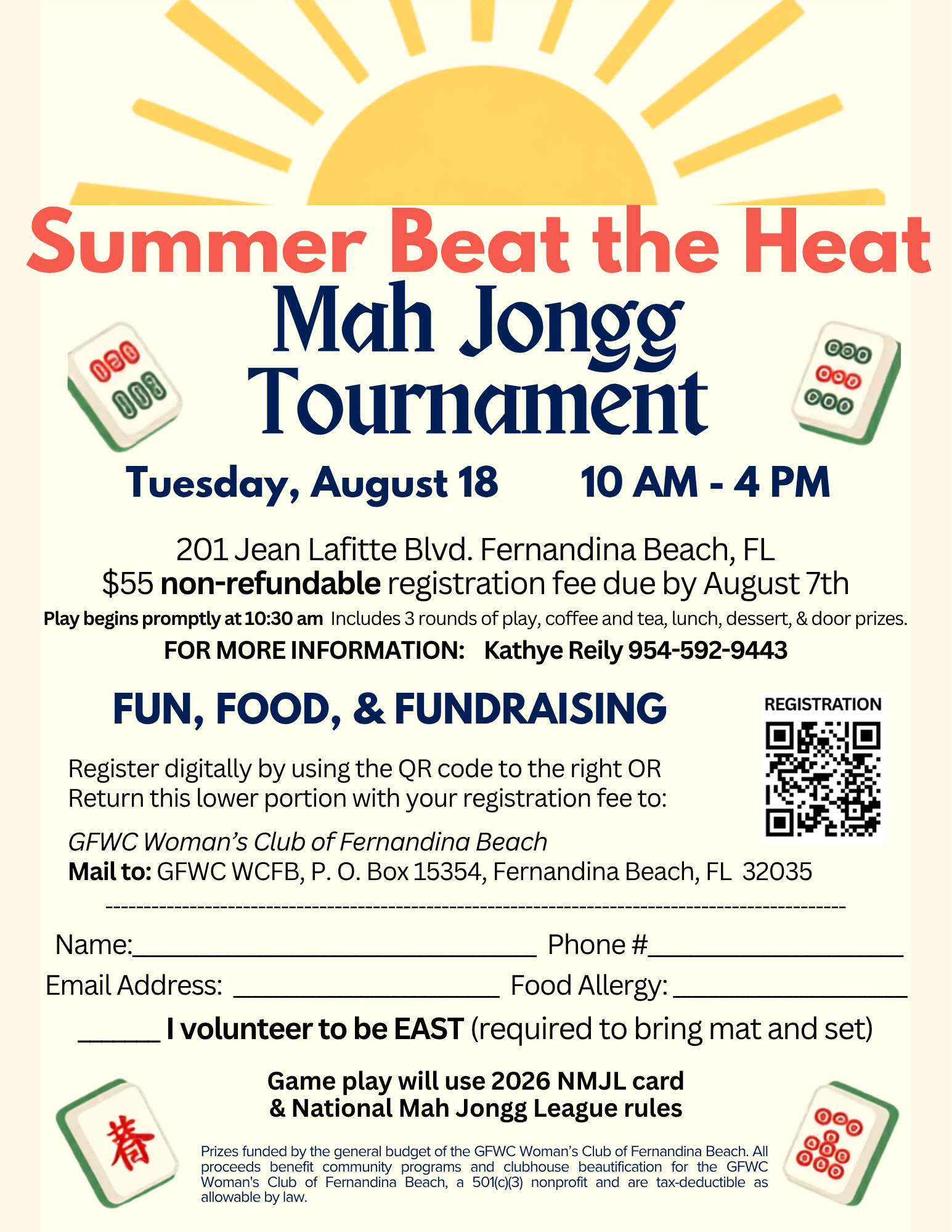 Summer Beat the Heat Mah Jongg Tournament