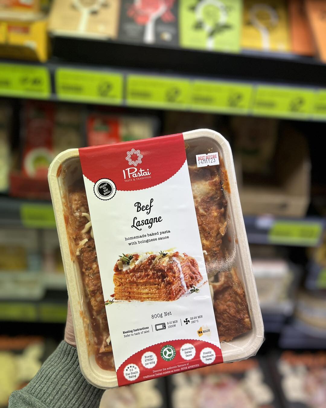 Looking for an easy dinner idea. Have you tried the I Pastai Beef Lasagna? The 800g serving makes it perfect to share. 

#southbunburymarketplace #sbmarketplace #yourlocalmarketplace #buywesteatbest #supportlocal #freshandlocal #fresh #themarketplace
