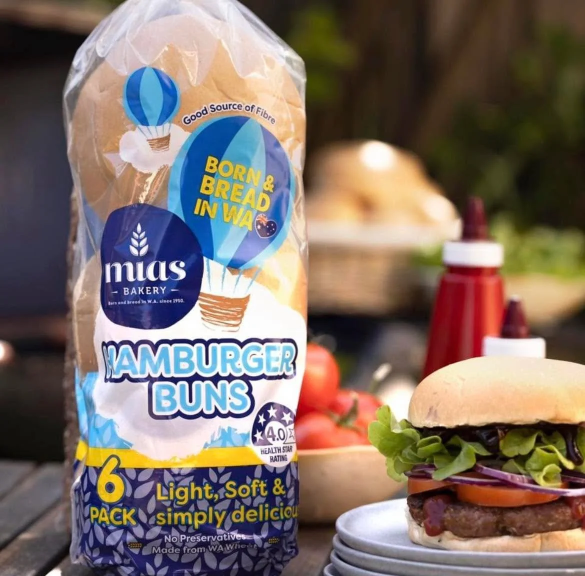 Mia&rsquo;s 6 pack of Hamburger Buns or Hot Dog Buns are our Weekend Super Saver! 

Pick up either of these packs for $3 each this Saturday &amp; Sunday. 

#themarketplacesouthbunbury #thebakerycollective #sbmarketplace #yourlocalmarketplace #buywest