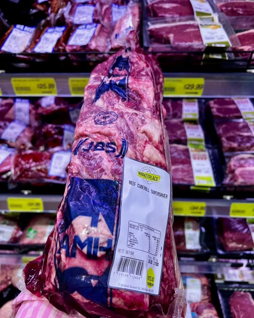 Weekend Super Saver!

🥩 Beef Cube Roll &mdash; only $30/kg
Available Saturday &amp; Sunday only.
Don&rsquo;t miss out on this weekend&rsquo;s special deal!

Beef cube roll is the same cut as ribeye (boneless rib section of the beef).
It&rsquo;s know