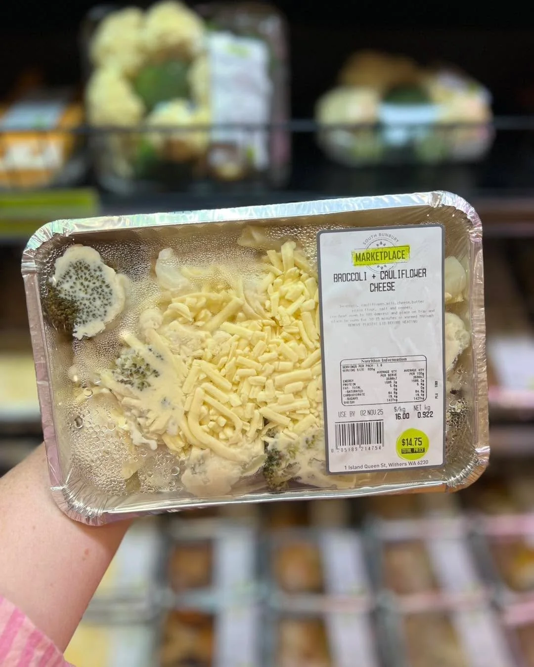 Craving something delicious and comforting? 

Our Broccoli &amp; Cauliflower Cheese Bake is ready and waiting for you! Prepared fresh in-store at South Bunbury Marketplace, all you have to do is grab it and heat it up for a tasty, hassle-free meal.

