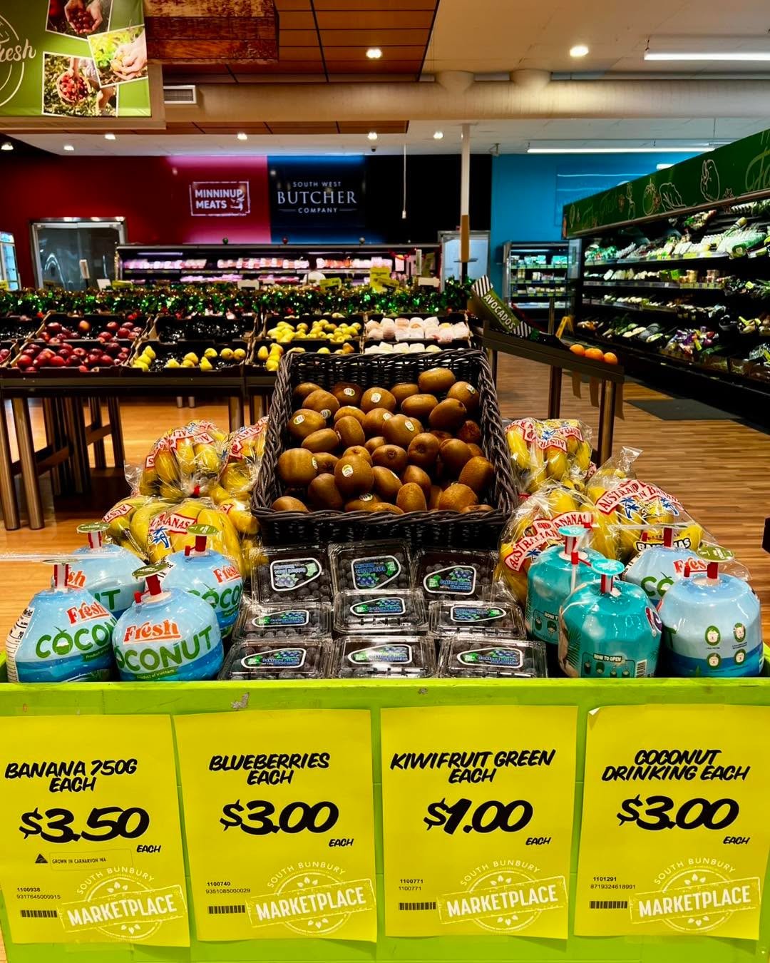 Weekly Fresh Produce Specials at South
Bunbury Marketplace. Enjoy top-quality fruits and vegetables at amazing prices &mdash; updated weekly to keep your shop fresh and affordable.

Prices run from 27/11/25 to 03/12/25

#southbunburymarketplace #sbma