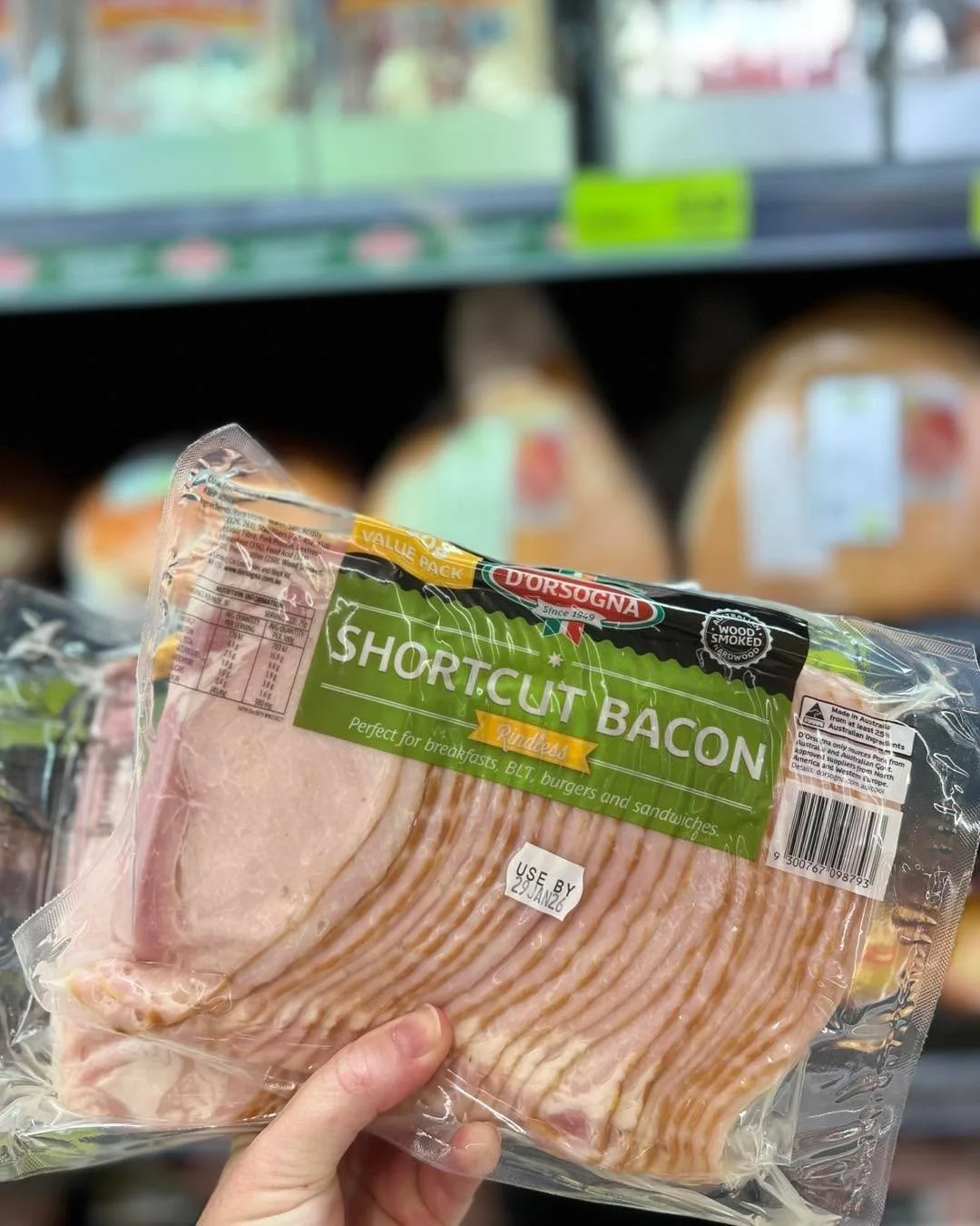This succulent Shortcut Rindless Bacon is made from only the leanest cut of pork, without fat streaks or rind. 

Pick up D&rsquo;Orsogna Shortcut Bacon Rindless 750g pack for $8 this Weekend! 

#southbunburymarketplace #sbmarketplace #yourlocalmarket
