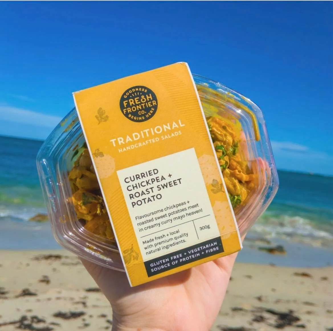 Up your daily protein and fibre intake with Fresh Frontier Curried Chickpea &amp; Roast Sweet Potato Salad

Fill up on flavourful chickpeas and roasted sweet potatoes mixed in a creamy curry mayo.

#southbunburymarketplace #sbmarketplace #yourlocalma