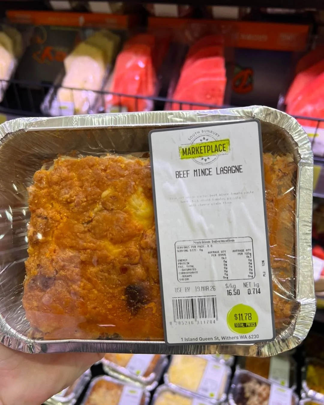 It Market Day at South Bunbury Marketplace !

Head in store to taste our made in store Lasagna today between 12 - 1.30pm. 

#southbunburymarketplace #sbmarketplace #yourlocalmarketplace #buywesteatbest #supportlocal #freshandlocal #themarketplacesout