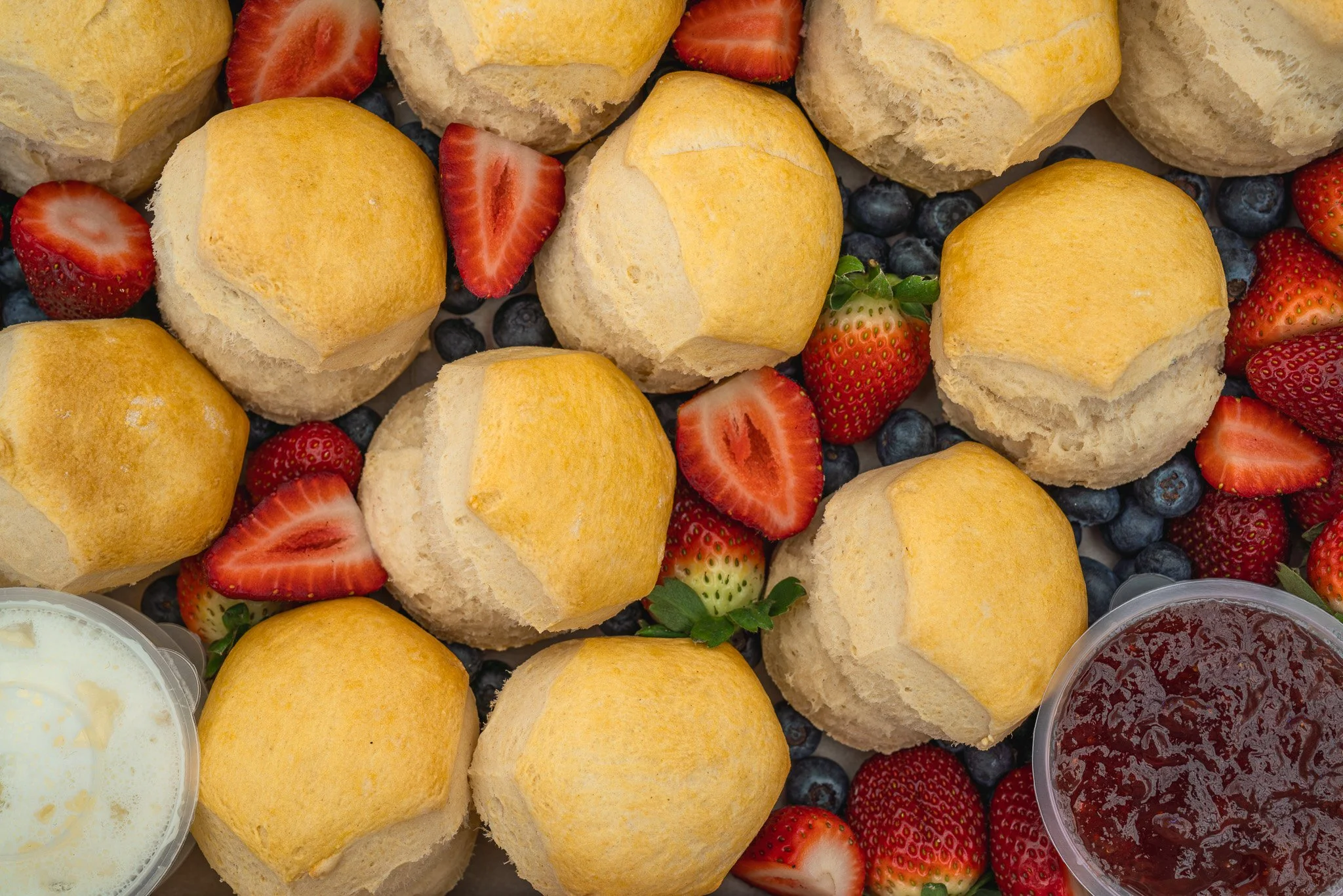Planning a morning tea this weekend? Our scone platter is perfect for any occasion or available every day in store is our 6 pack of scones just add your favorite jam &amp; cream. 

Head in store tomorrow between 12 - 1.30pm to try our scones baked in