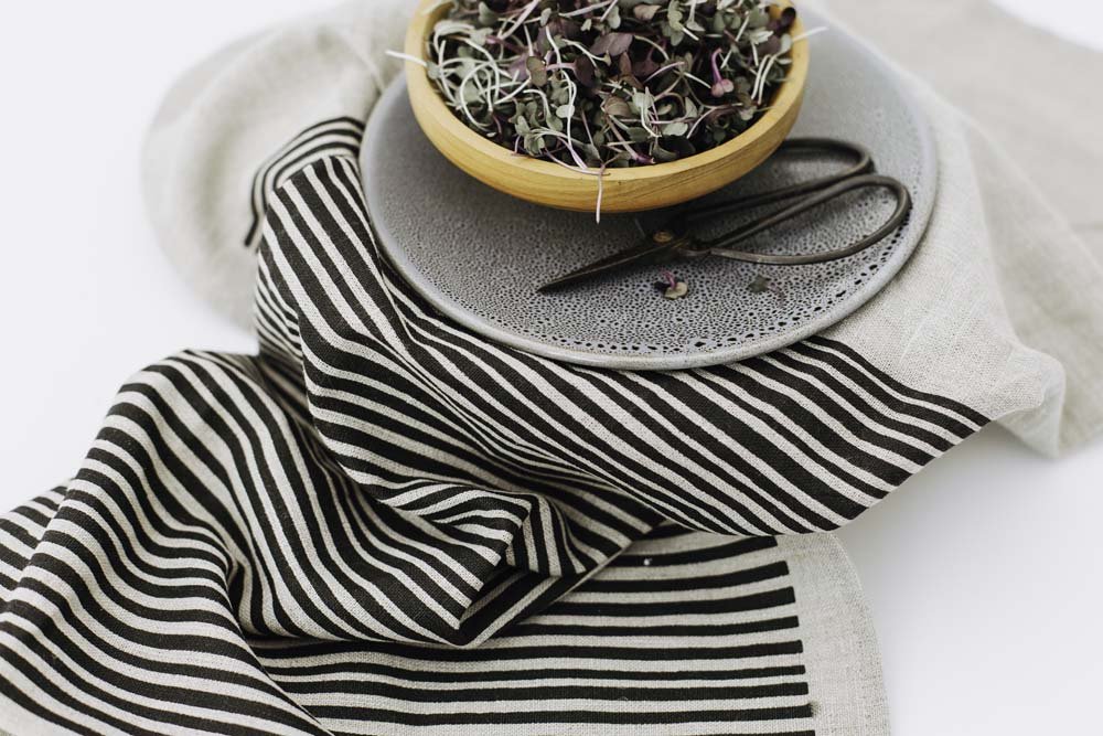 Linen tea towel black stripes.jpg