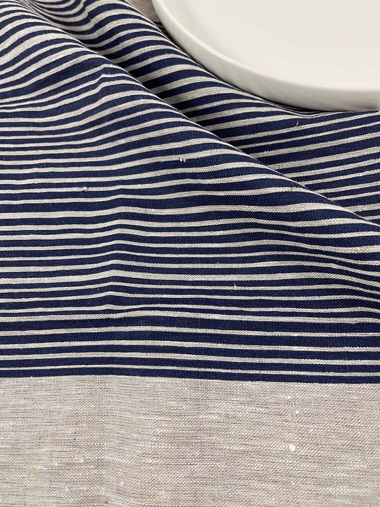 Linen tea towel Navy blue stripes.jpg