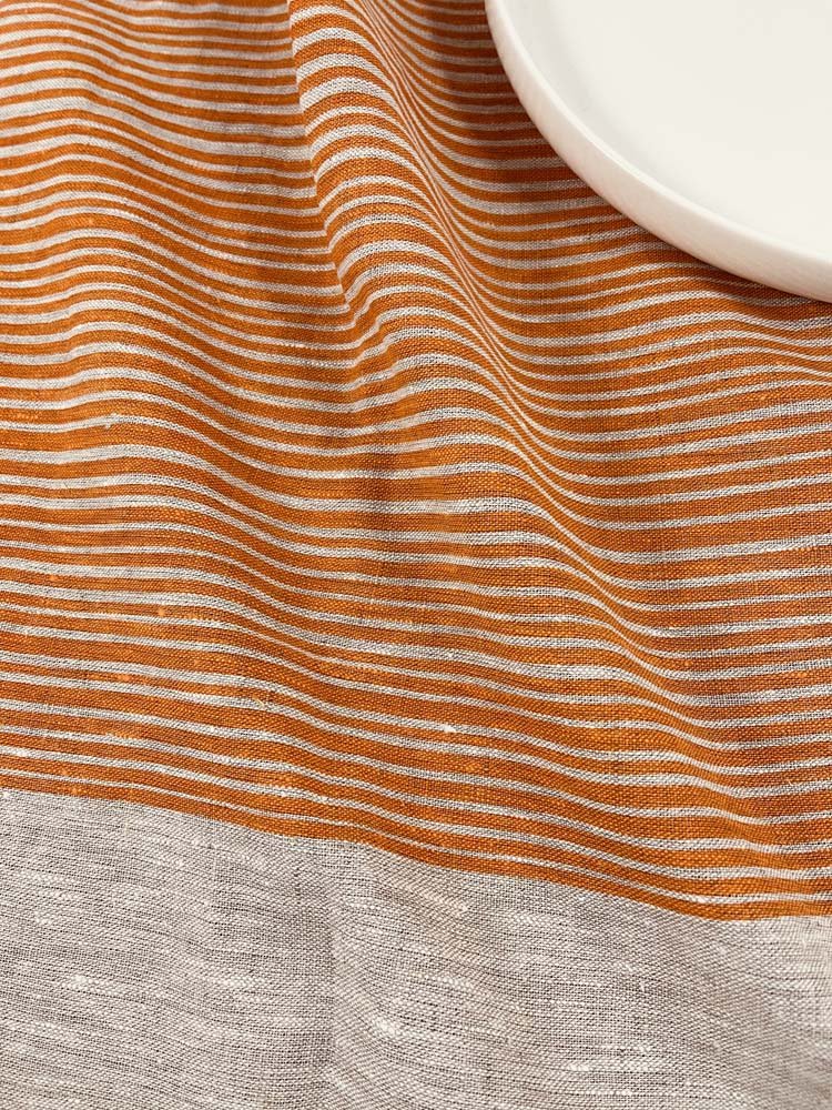 Linen tea towel orange stripes.jpg