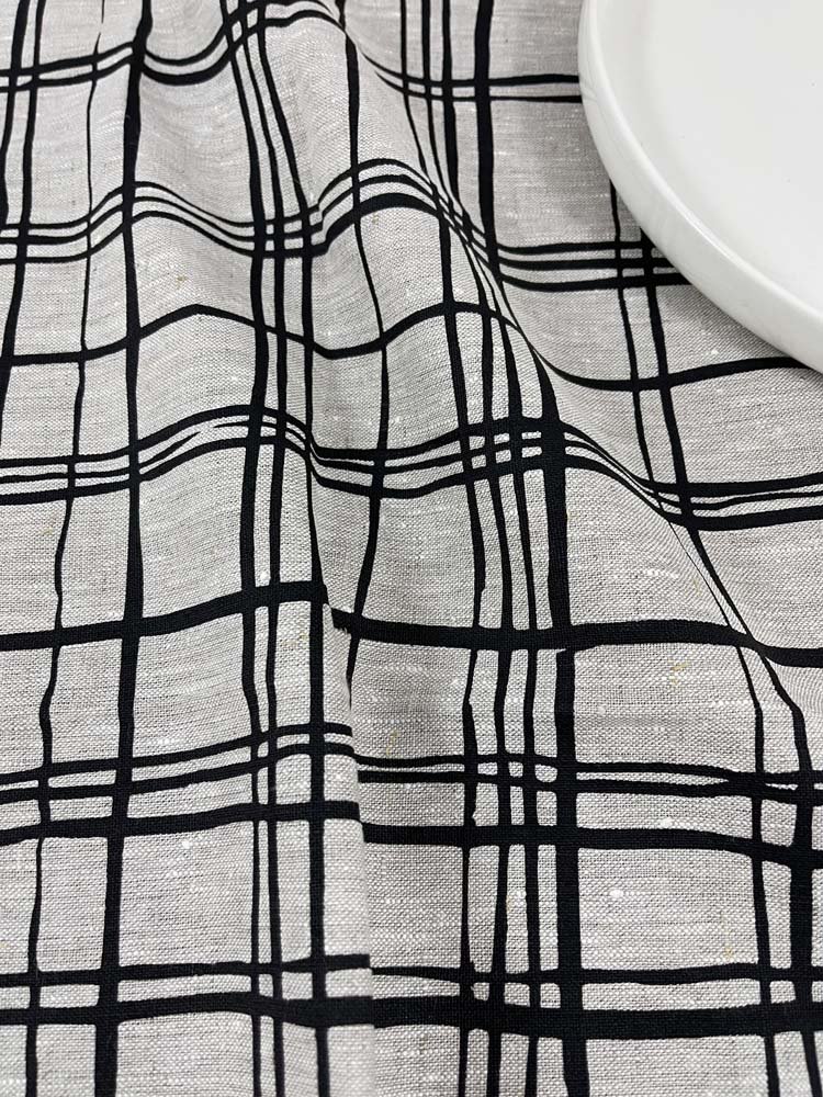 Tea towel Plaid black.jpg