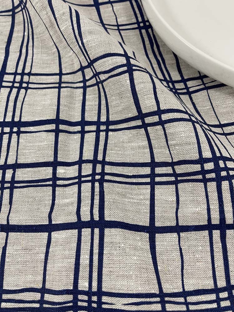 Tea towel Plaid navy2.jpg