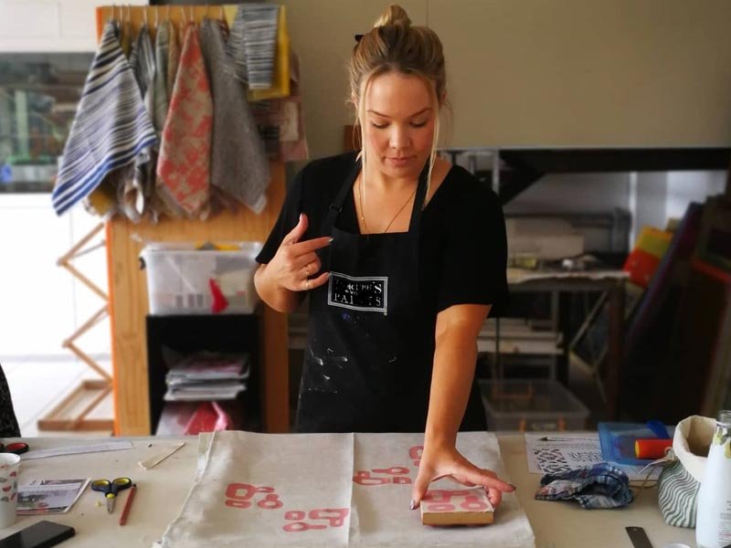 Beginner's Block Printing Workshop - Design a Tea Towel