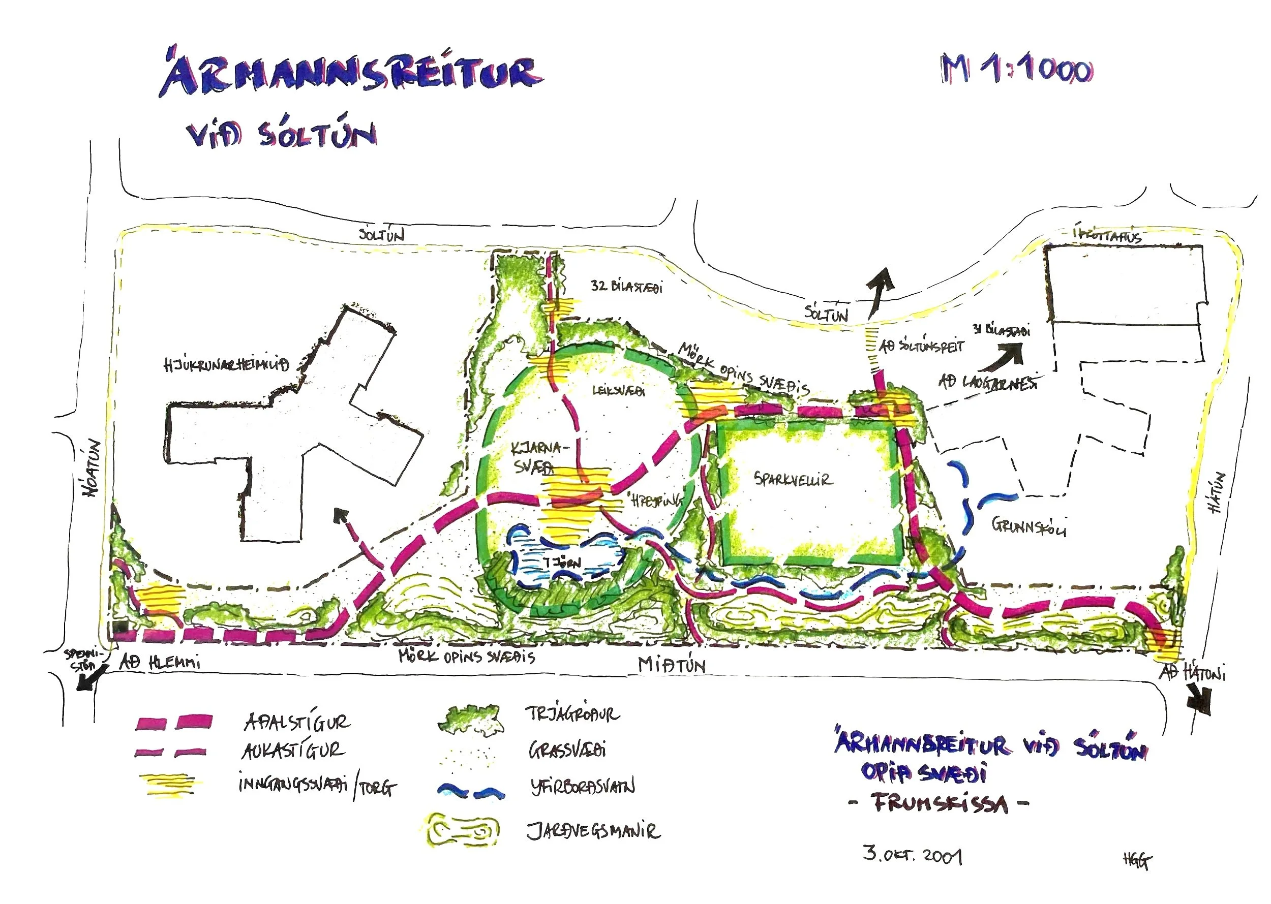Sóltún - Hönnun útivistarsvæðis