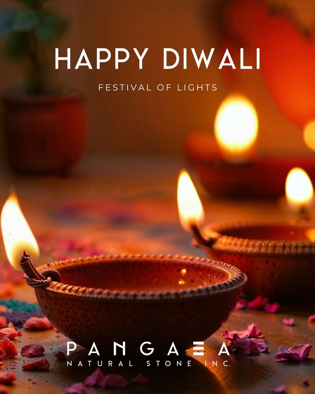 Wishing you light, joy, and new beginnings.

From all of us at Pangaea&reg; Natural Stone, may this Diwali bring brightness to your homes, warmth to your hearts, and prosperity to the year ahead.

Happy Diwali to our team, partners, and communities n