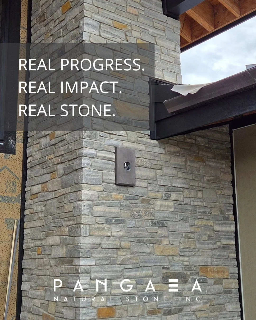 Real texture. Natural character. No two pieces the same.

Our New England Quarry Ledgestone&reg; brings an organic, timeworn feel that pairs effortlessly with this modern build. It is perfectly imperfect in all the right ways, and that is exactly the