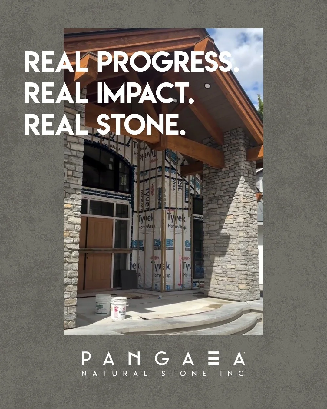Now THAT&rsquo;S an entrance.

A work in progress from Final Touch Stone, where serious craftsmanship meets some seriously good stone. From those towering columns to the details around the entry, this is how you make a first impression before the fro