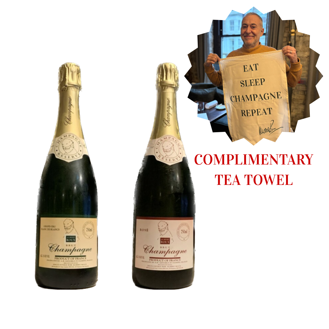 Le Gavroche Champagne Bundle + FREE TEA TOWEL