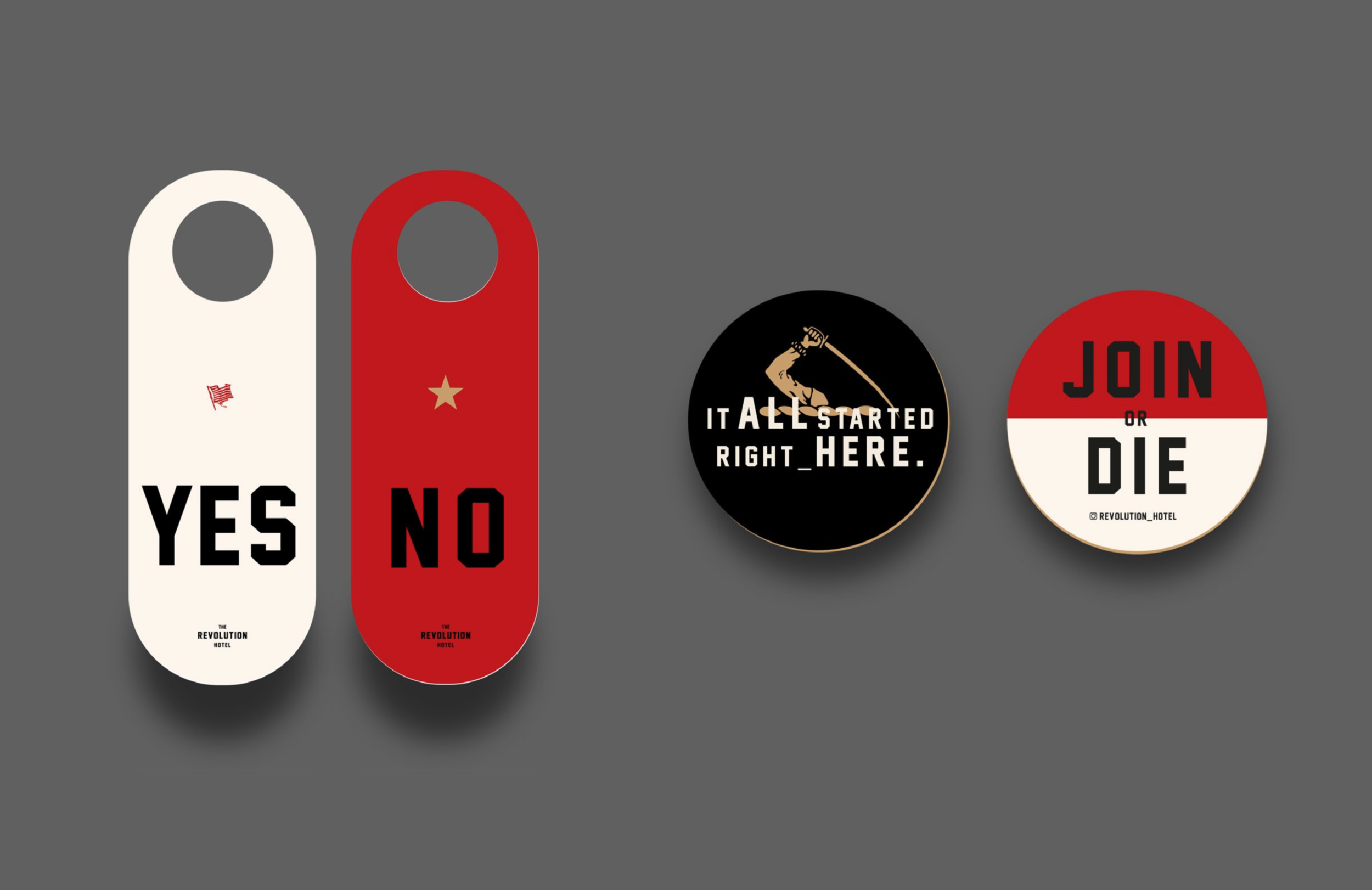 TheRevolutionHotel_DoorHangers_Coasters.png
