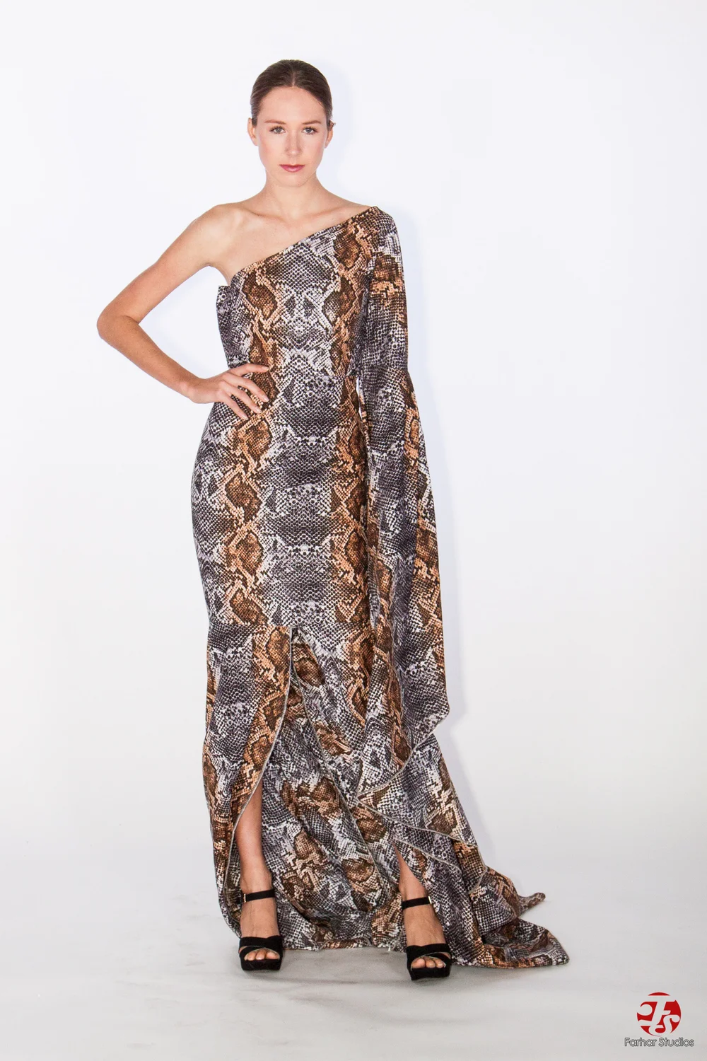 dresses with cold shoulder Beaded Cold-Shoulder Long A-Line Prom Dress