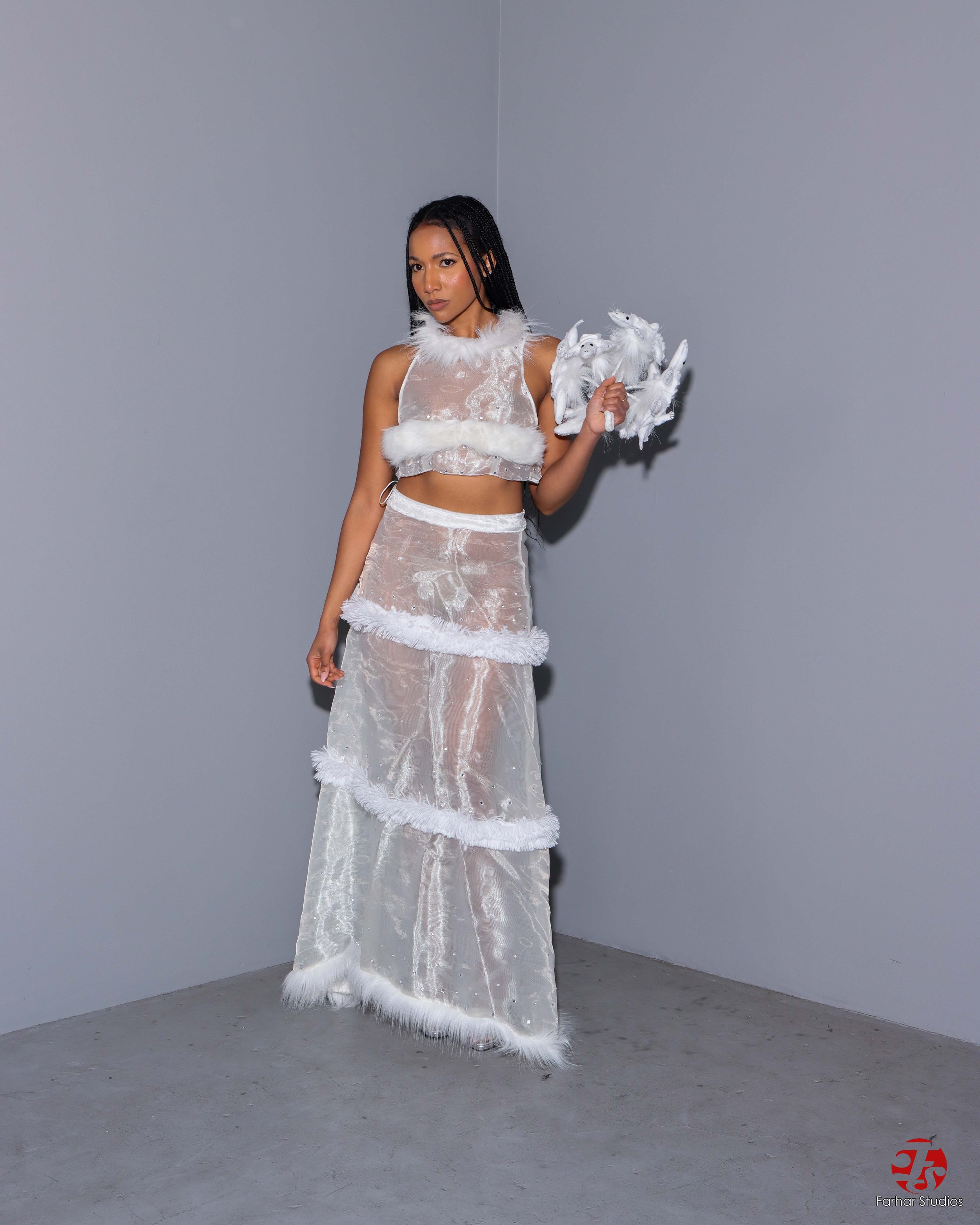 Sheer Lingerie Robe with Feather Trim – Michelle Sew Cool
