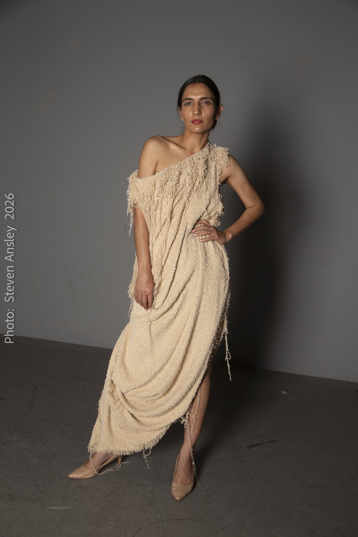 Silk and Ankara Wax Wrap Dress