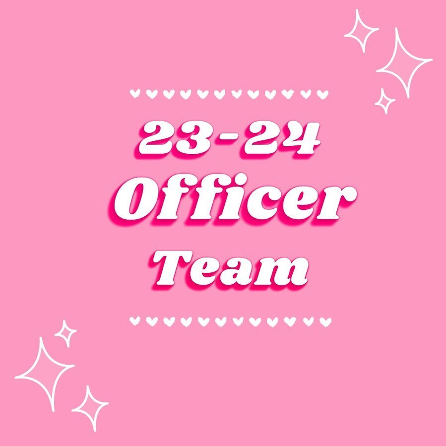 The next few posts will be introducing your officer team for the upcoming year :)